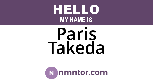 Paris Takeda