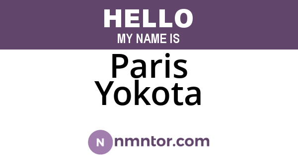 Paris Yokota