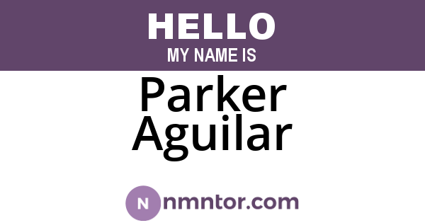 Parker Aguilar
