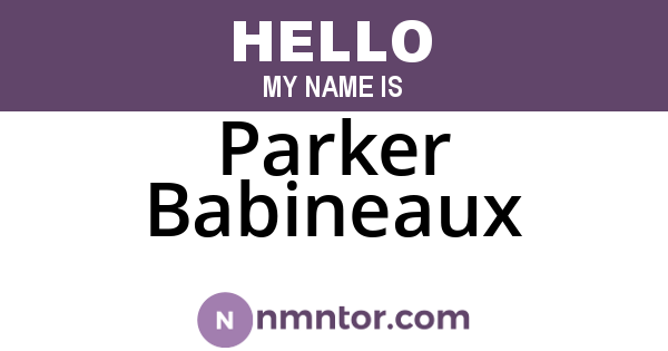 Parker Babineaux