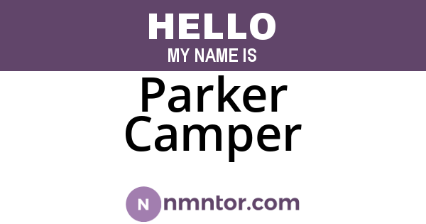 Parker Camper