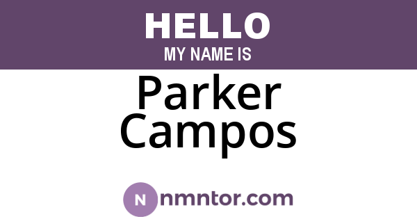 Parker Campos