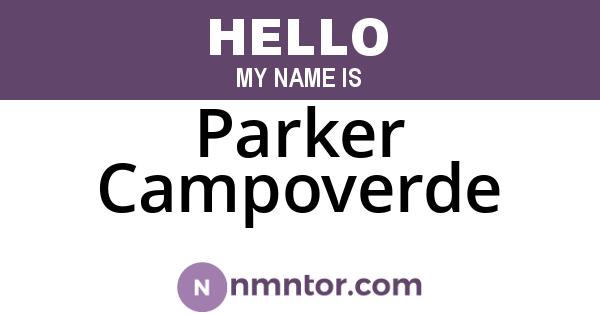 Parker Campoverde