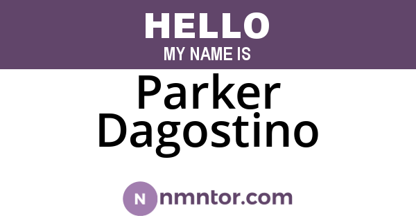 Parker Dagostino