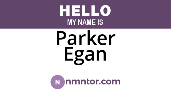 Parker Egan