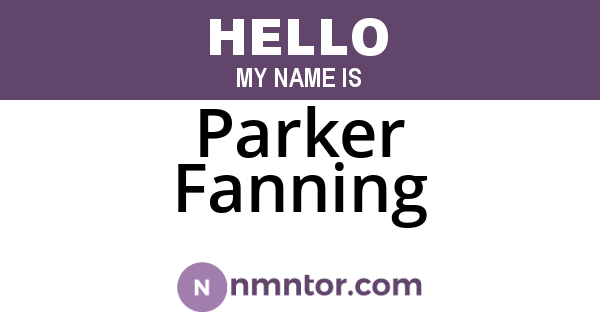 Parker Fanning