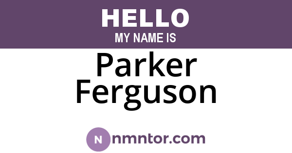 Parker Ferguson