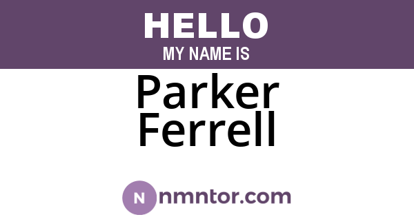 Parker Ferrell