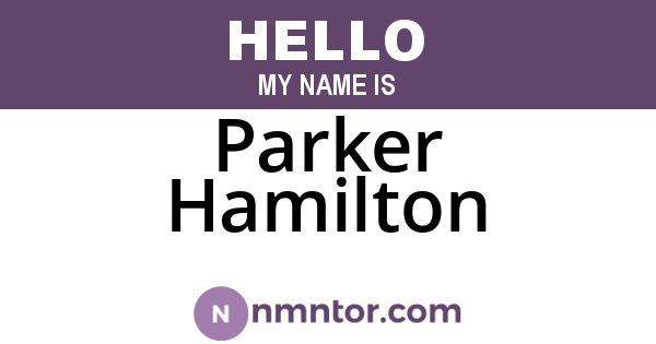 Parker Hamilton