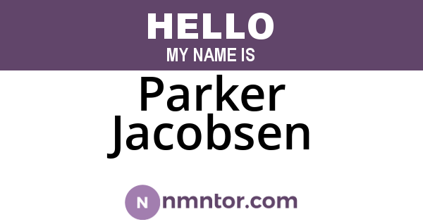 Parker Jacobsen