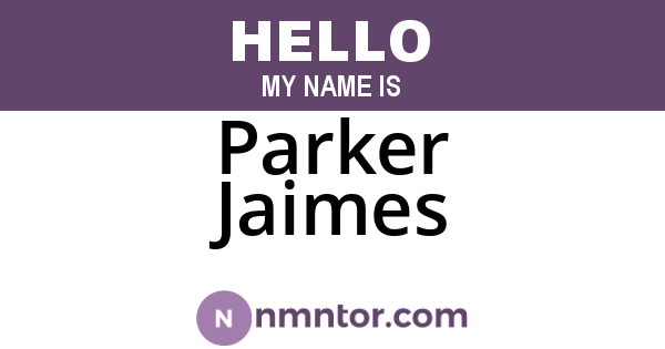 Parker Jaimes