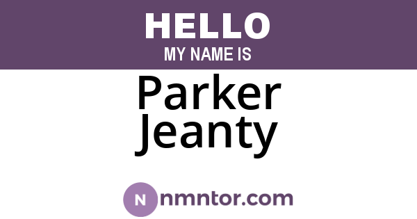 Parker Jeanty