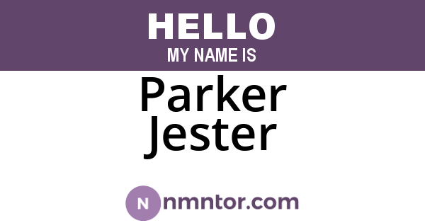 Parker Jester
