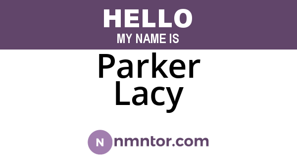 Parker Lacy