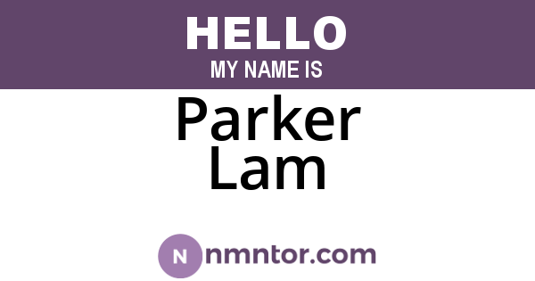 Parker Lam