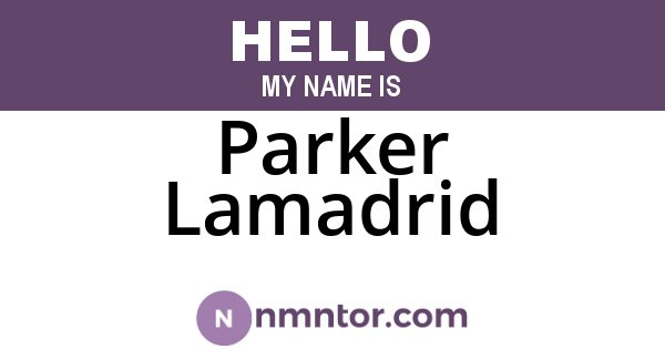 Parker Lamadrid