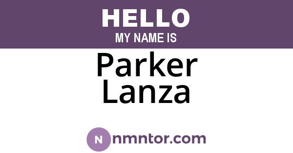 Parker Lanza