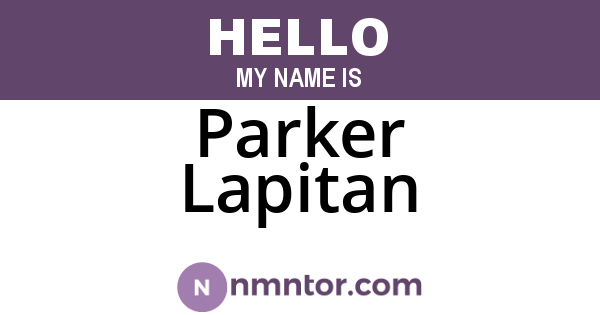 Parker Lapitan
