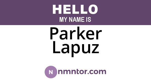 Parker Lapuz