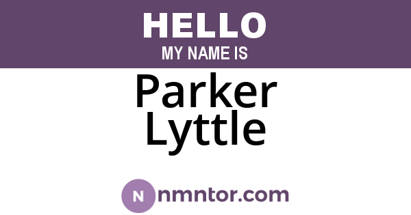 Parker Lyttle