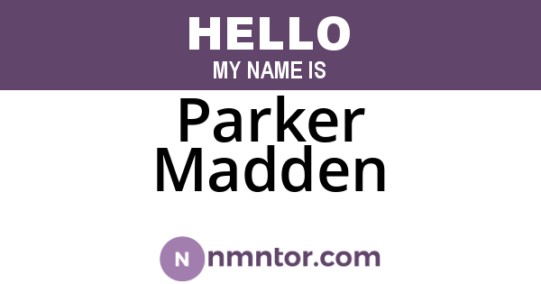 Parker Madden