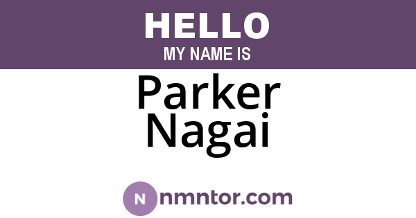 Parker Nagai