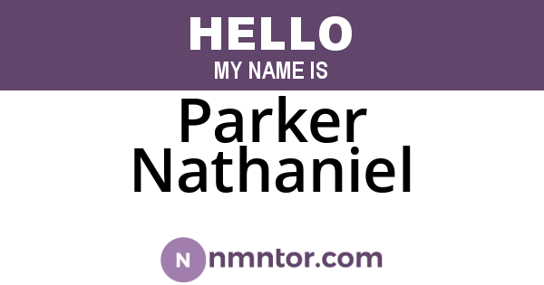 Parker Nathaniel