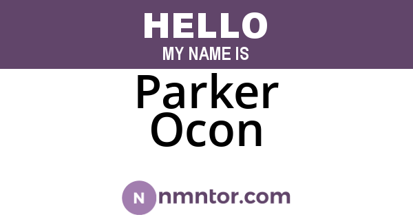 Parker Ocon
