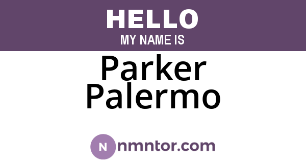 Parker Palermo