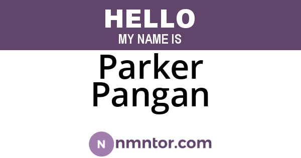 Parker Pangan
