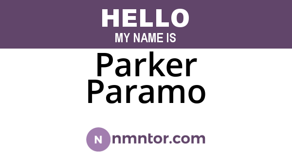 Parker Paramo