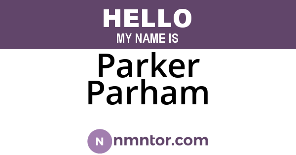 Parker Parham