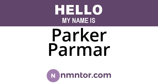 Parker Parmar