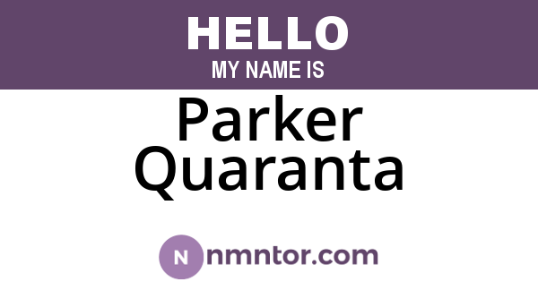 Parker Quaranta