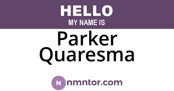 Parker Quaresma