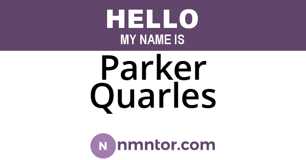 Parker Quarles