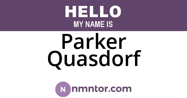 Parker Quasdorf