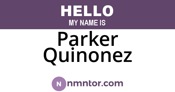 Parker Quinonez
