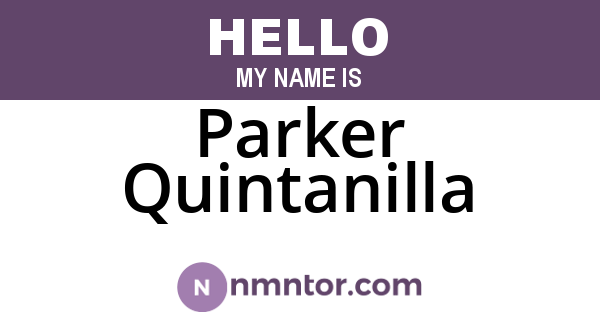 Parker Quintanilla