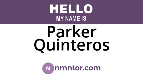 Parker Quinteros
