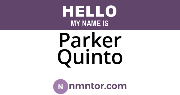 Parker Quinto