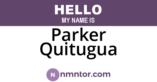 Parker Quitugua