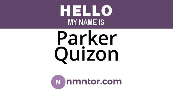 Parker Quizon