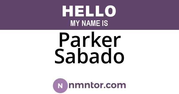 Parker Sabado