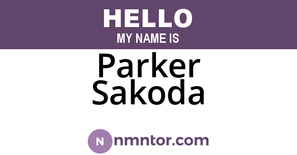Parker Sakoda