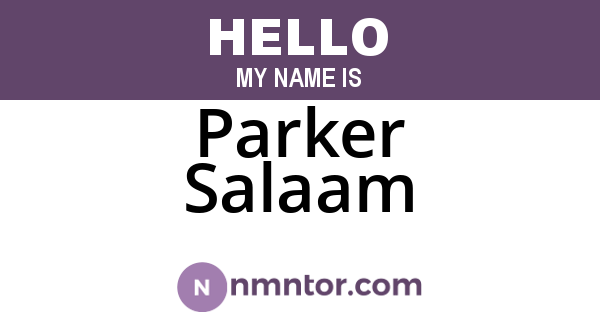 Parker Salaam