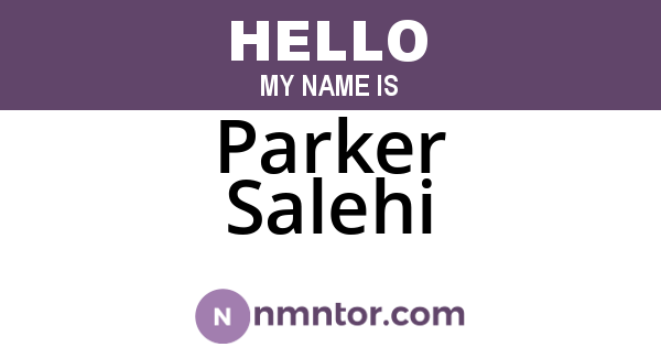 Parker Salehi