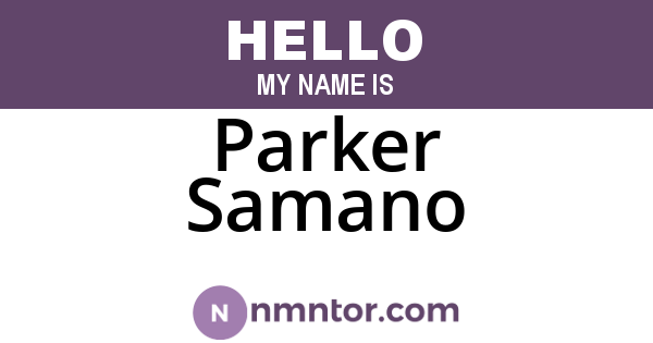 Parker Samano