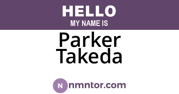 Parker Takeda