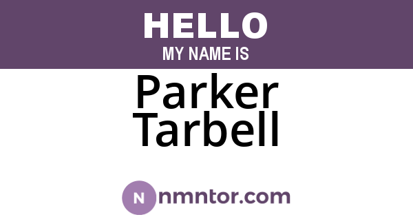 Parker Tarbell
